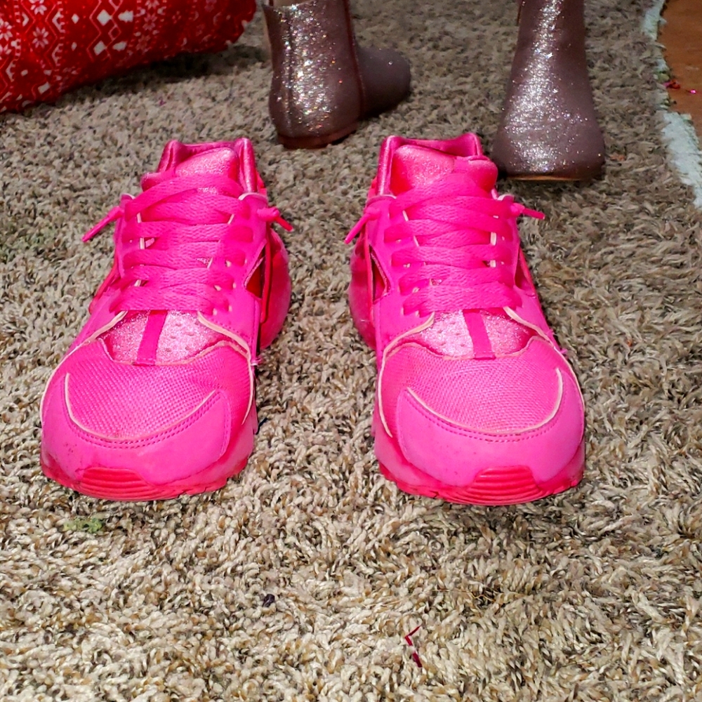 Neon pink nike